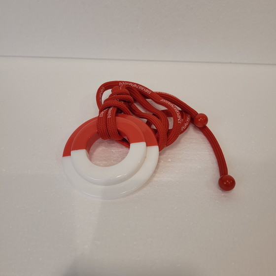 Image 1 of Collana bianca e rossa, Emporio Armani, anni 2010 - Italia