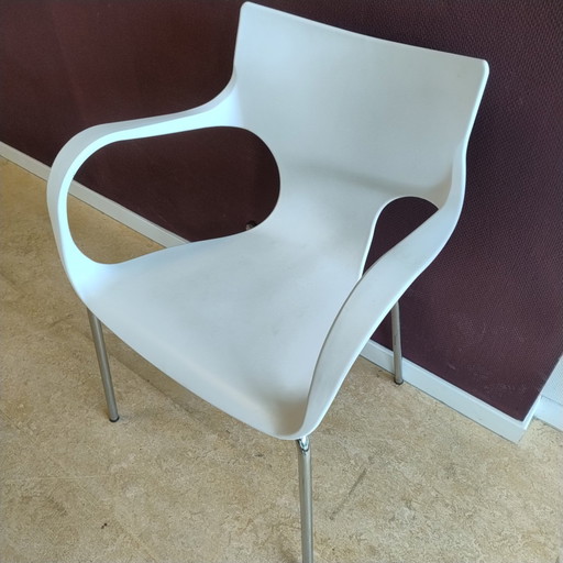 Designerstuhl/Bürostuhl Lyon (8-teilig) – Weiß – Luxuriöses Aussehen – Stapelbar