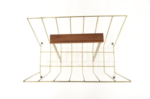 Metal Magazine Rack, Sweden, 1940s