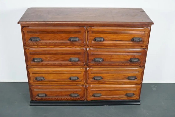 Image 1 of Mobiletto da farmacia francese d'epoca in pino, anni '20