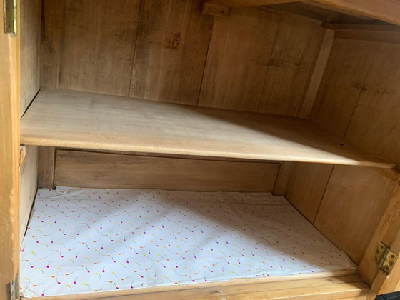 Image 1 of Vintage Kersenhouten Kast met Lades en Opzetstuk