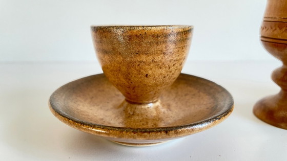Ceramic and Wood EGG CUPS VINTAGE – Crockery (photo 14 of 15)