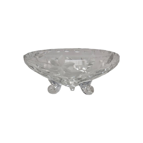 Image 1 of Ciotola rotonda in cristallo tagliato, seconda metà del XX secolo
