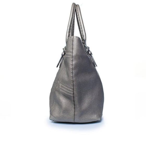 Image 1 of Fendi, silver selleria grand borhese leather handbag