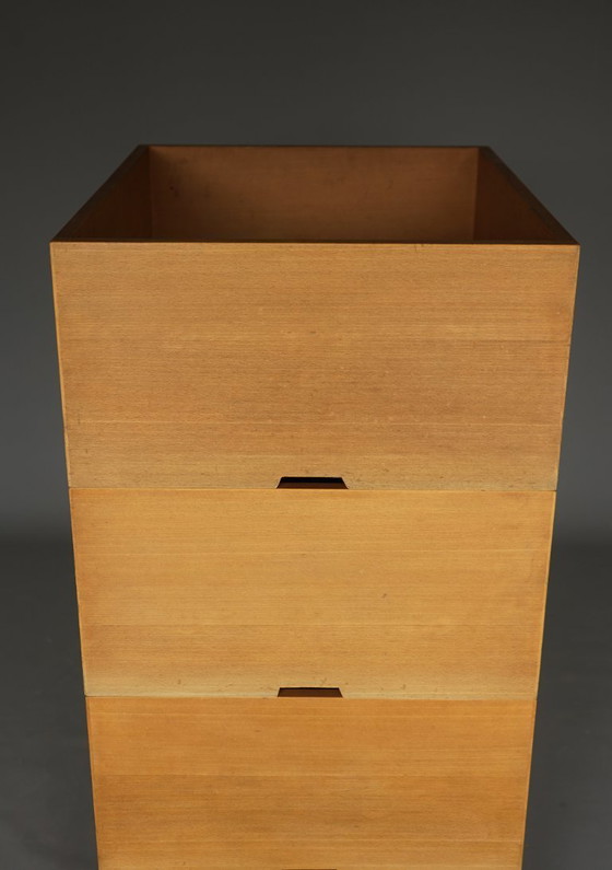 Image 1 of Storage Boxes in solid beech wood by Wim den Boon, 1967