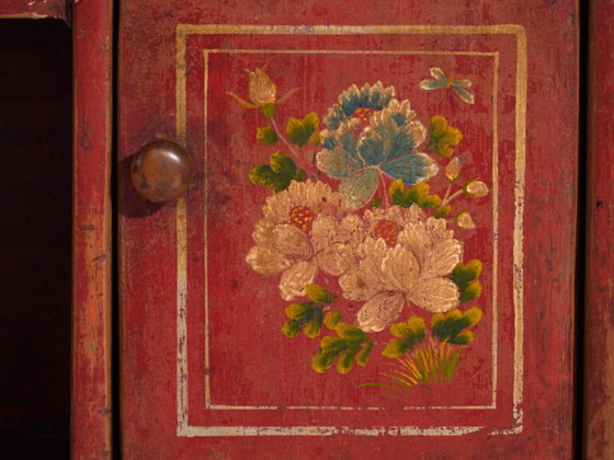 Antique low cabinet in elm wood – China, circa 1900 – Sideboard cabinet, Iron (photo 32 of 40)