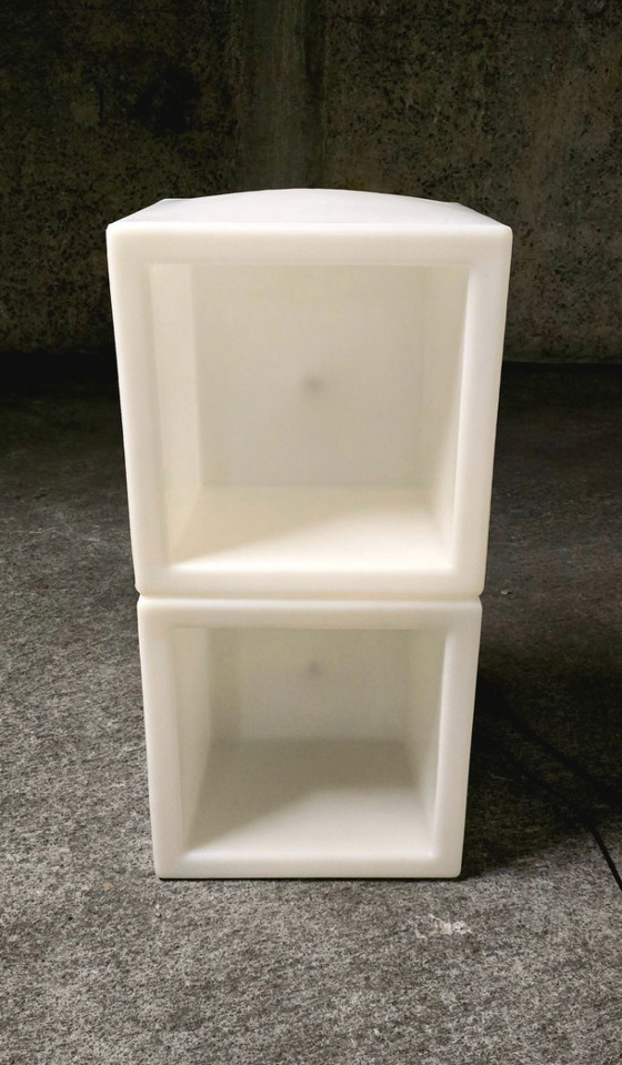 Image 1 of Set di 2 cubi luminosi "lux-us" in polietilene – Max Kistner – 42 x 42