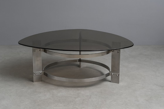 Image 1 of Francois Monnet - Space Age/Brutalistische salontafel