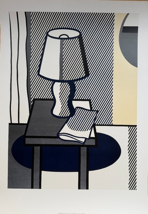 Roy Lichtenstein (1923-1997), Still Life with Table Lamp, 1976, copyrights Roy Lichtenstein&Sabam Brussels, 1995, Printed in Bel