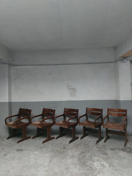 4 poltrone brutaliste olandesi