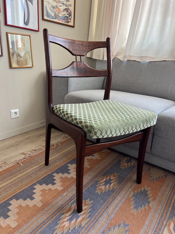 Image 1 of 4x rosewood Mid - Century wooden chairs