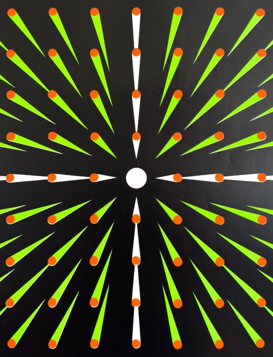 Image 1 of 💥 Laser 85: Opto-Elektronik - Original Poster | München, 1985 | Neokonstruktives Design | 59 × 84 cm (A1)