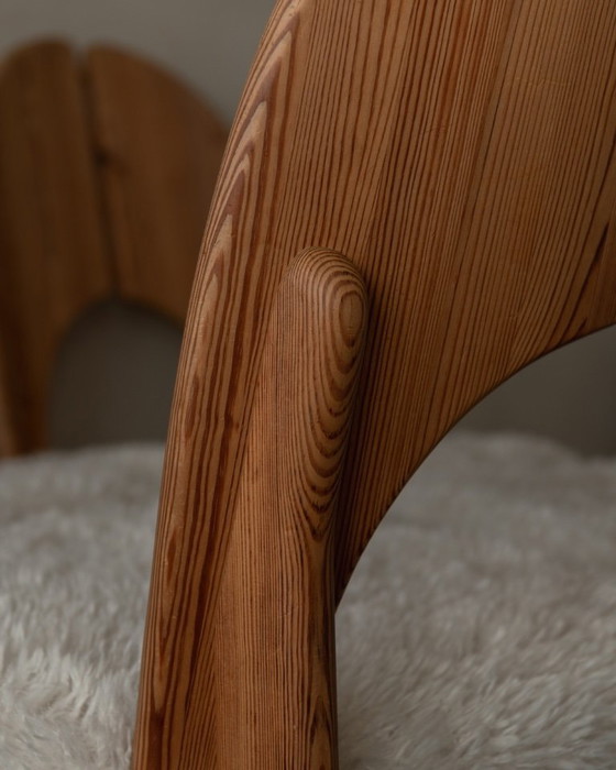 Image 1 of Vintage Danish Pine Dining Chairs (Set of 4) | Niels Koefoed Style | Rustic Scandinavian Modern | 1970s–80s