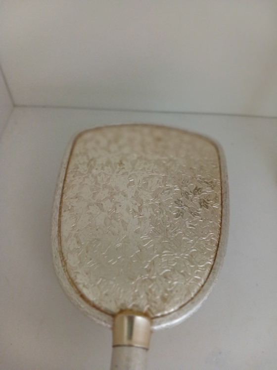 Vintage Hairbrush and Hand Mirror/Dressing Table Set – Decoration, Glass, Metal (photo 6 of 12)