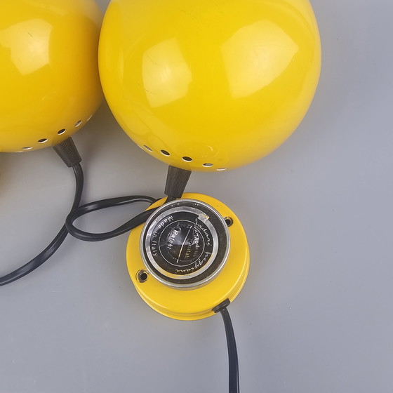 Image 1 of Set Of 2 Vintage Italian Table Lamps - Goffredo Reggiani For Lampadari Reggiani - Model "Despositato" - 1960s/70s