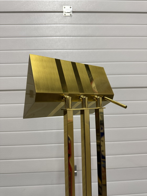 Image 1 of Lampada da terra Lustrerie Deknudt Hollywood Regency color oro