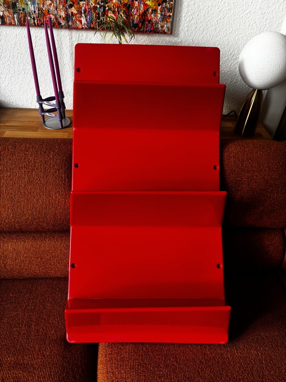 Image 1 of Niels Gammelgaard – rare IKEA KÄMPE set with 2 shelves in red (1997) | Design classics & collector's items