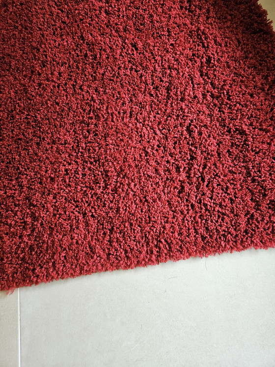 New Benuta high-pile rug dark red 133 x190cm – Rugs & carpets, Textile (photo 3 of 5)