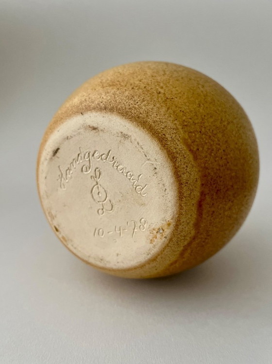 Image 1 of Otto Zeeger's glazed earthenware vase 1970s