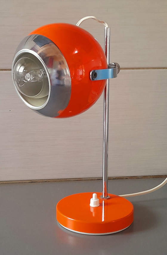 Image 1 of Lampe Eye Ball arancione 1970