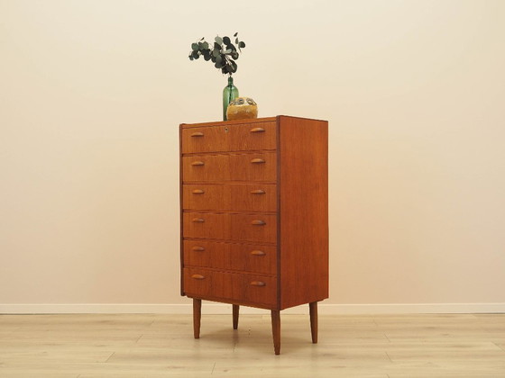 Image 1 of Teak chest of drawers, Danish design, 1970s, made in Denmark