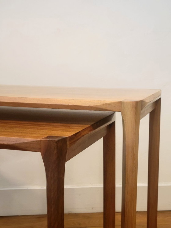 Set van twee nesting tables van Rex Raab voor Wilhelm Renz, Duitsland 1960 – Bijzettafels, Wood (photo 3 of 10)