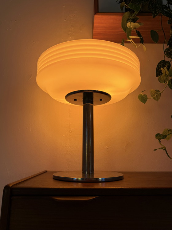 Image 1 of Lampada da tavolo vintage dell'era spaziale, Temde Leuchten '70
