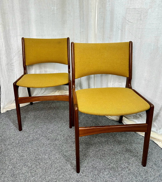 Danish Design Erik Buch Model 89 Teak Mid Century Dining Chairs, Anderstrup Møbelfabrik, Wood, Brown (photo 10 of 14)