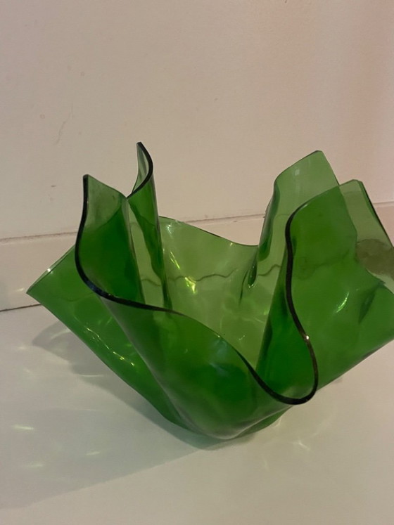 Image 1 of Large 'handkerchief' vase by Chance Brothers