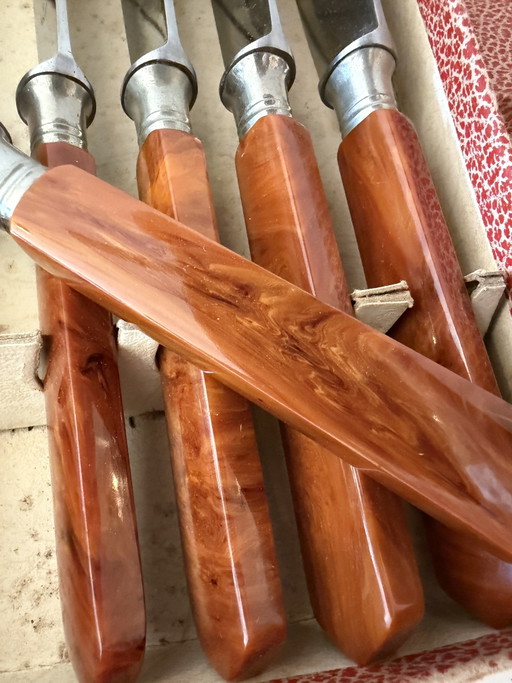 Friedr. Set di coltelli Herder Art Déco