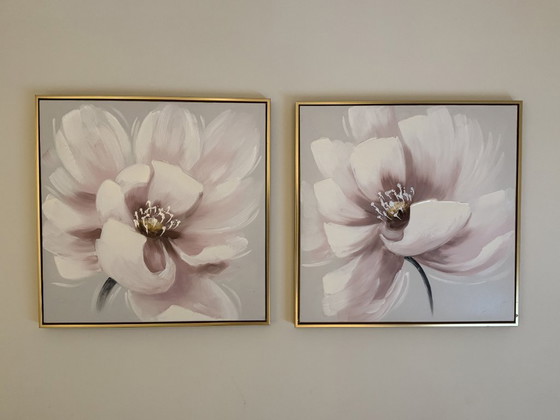 Image 1 of Composizioni floreali dipinte a mano (set di 2)