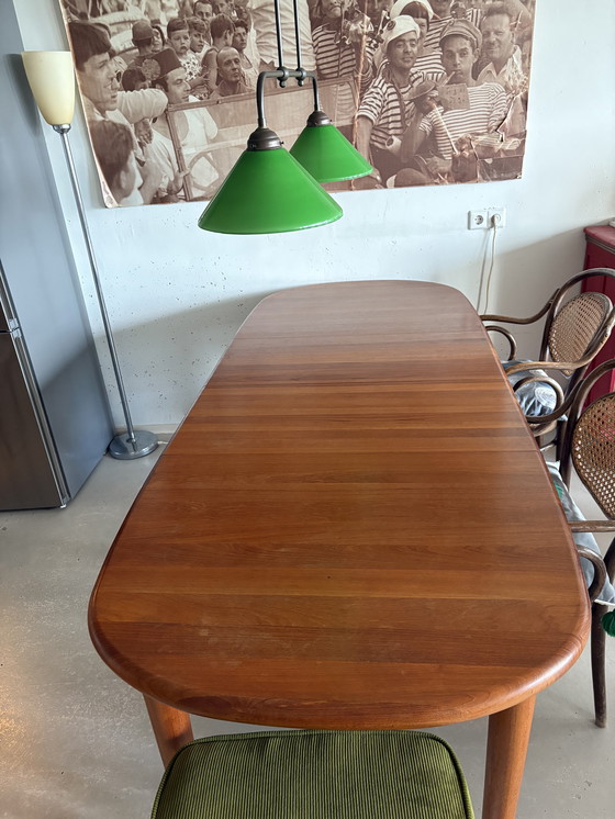 Image 1 of Table à manger extensible en teck d'origine danoise 70s