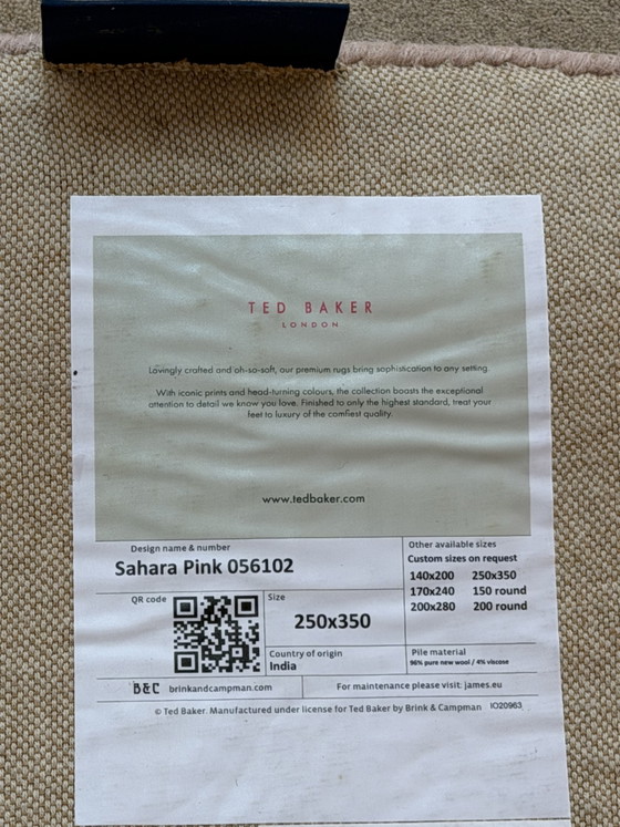 Alfombra Brink en Campman Ted Baker Sahara Pink Nueva – Brink & Campman, Wool (photo 5 of 10)