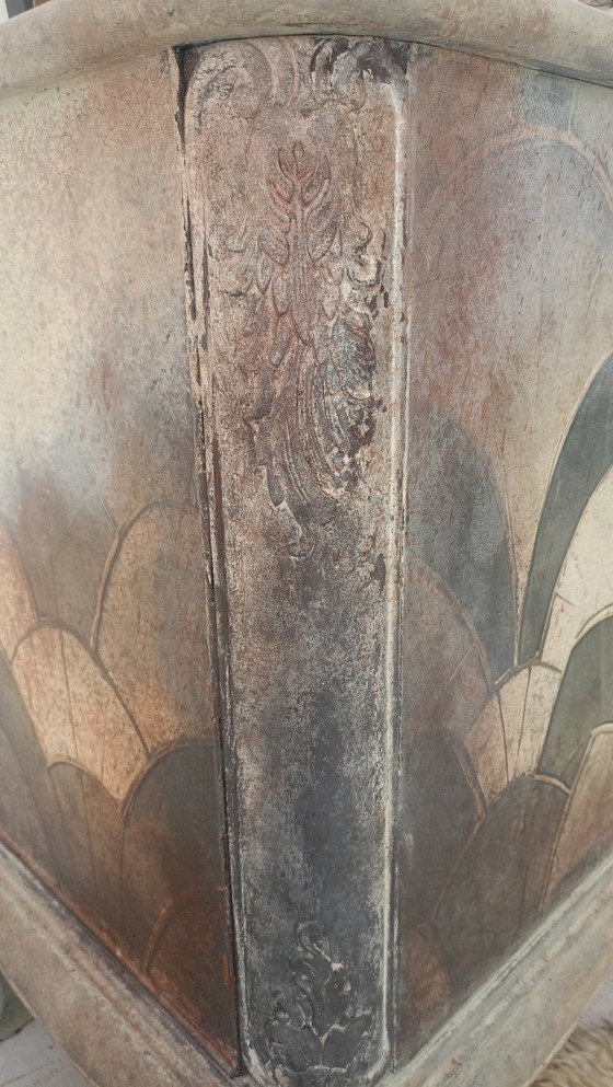 Image 1 of Antique wooden cabinet grunge upcycled