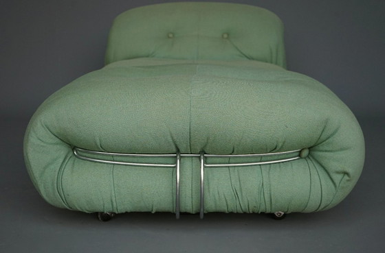 Image 1 of Fauteuil et ottoman Soriana vintage, conçus par Afra & Tobia Scarpa pour Cassina, années 1970