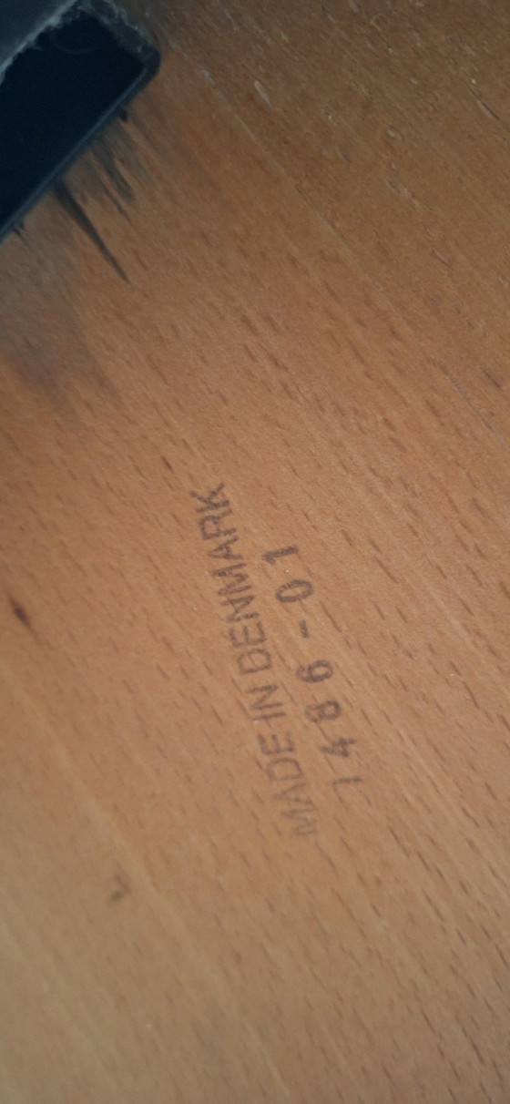 Image 1 of Vintage Jørgen Rasmussen Rabami Stole, Kevi Desk Chair, Danish Modern Task Chair, Made in Denmark, Bent Plywood Office Chair