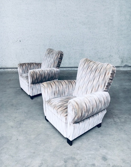 Image 1 of Ensemble de fauteuils de salon Art Déco, Belgique, années 1940