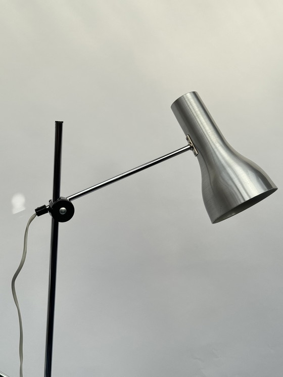 Image 1 of Minimalistische staande lamp uit het midden van de eeuw – verstelbaar ontwerp met dubbele kegel (Hala Zeist / Anvia-stijl)