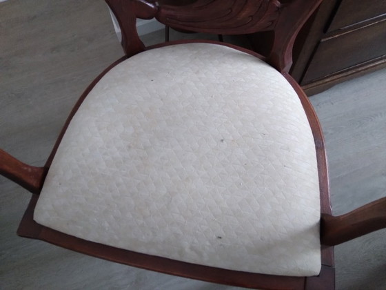 Set di 2 poltrone in stile Art Nouveau. – Textile, Wood (photo 3 of 13)