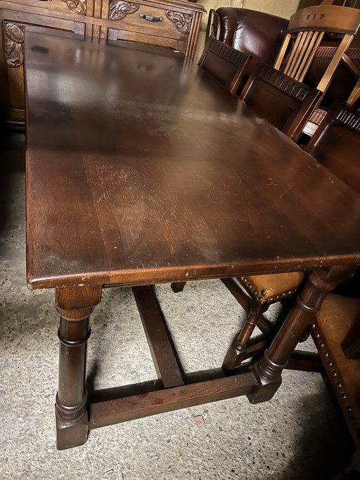 Classic cherry wood dining table