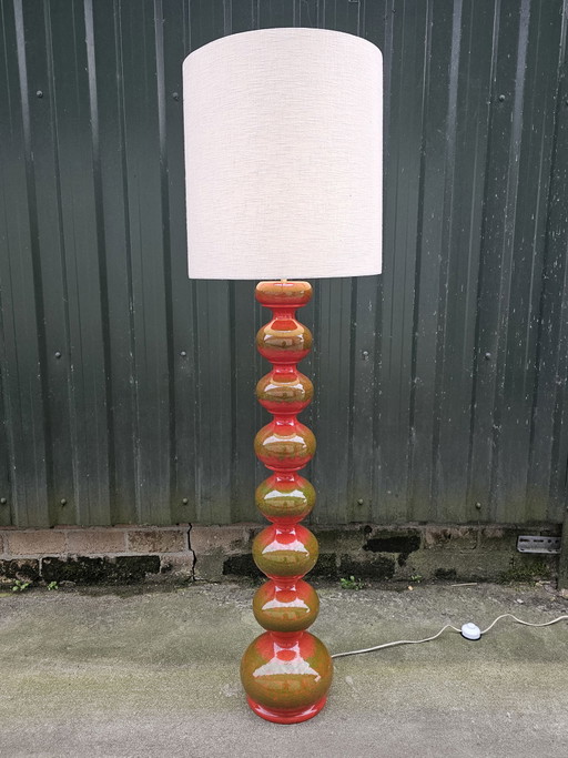 Ceramic 70's floor lamp