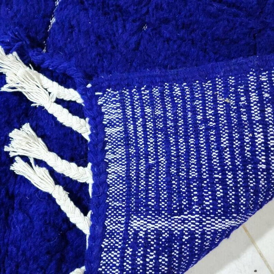 Tappeto marocchino in lana blu 250cm x 150cm – Tappeti, Wool, Bohemian (photo 6 of 7)