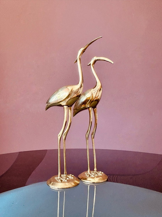 Set of brass cranes (30 cm) – Decorative Objects (photo 3 of 9)