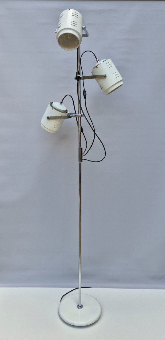 Image 1 of Lampada da terra vintage Herda - 3 faretti - anni '70 - Originale