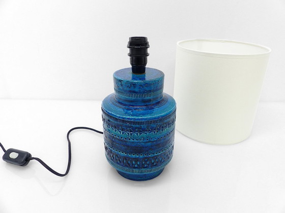 Image 1 of Bitossi-Lampe blau Aldo Londi, Italien 1960