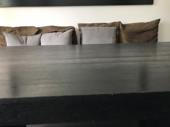 Armani/Casa "Ginza" Dining Table – 1st Generation (2004) – Rare Black-Stained Iroko Wood – ARMANI CASA (photo 5 of 6)