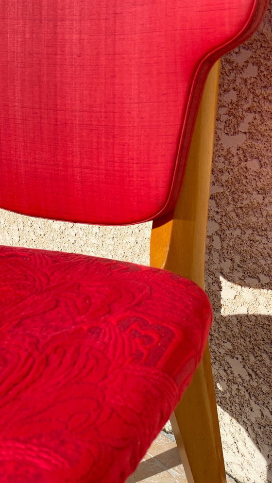 Image 1 of Retro Vintage Red Chair