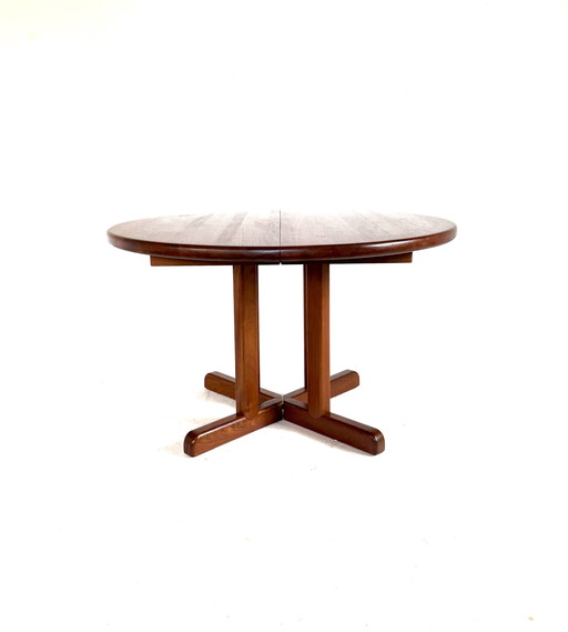 Vintage extendable Danish teak dining table '70s
