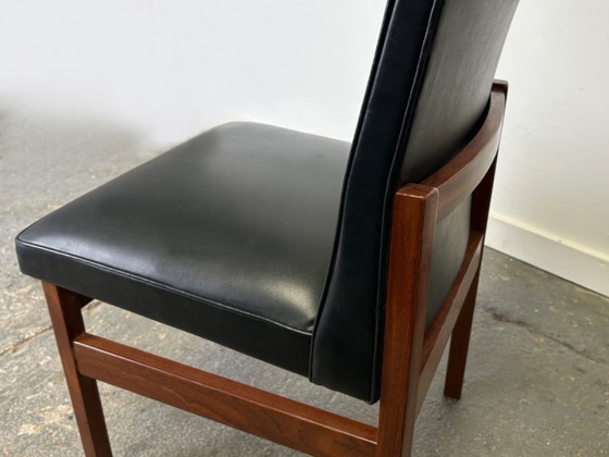 Image 1 of Set of 4 Mid-Century 1960s solid teak dining chairs by Peter Hayward for Vanson