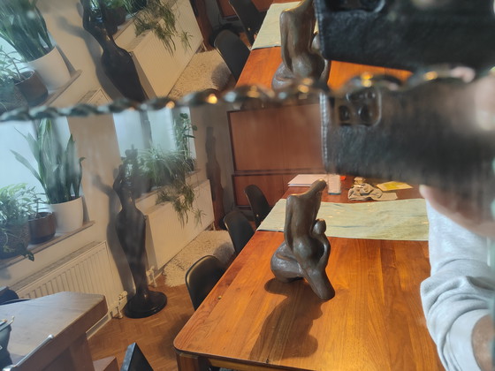 Image 1 of Italian Venetian wall mirror – full glass – faceted – vintage